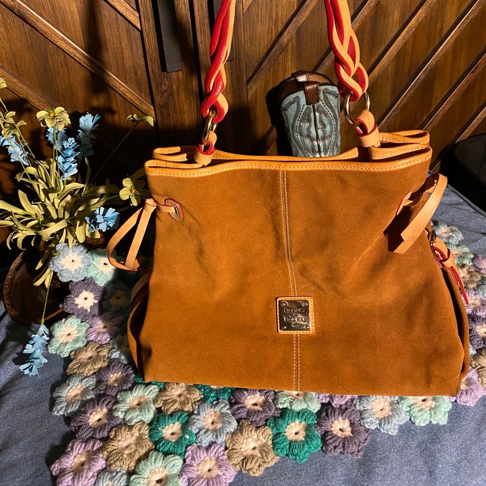 Dooney and Bourke hobo suede brown